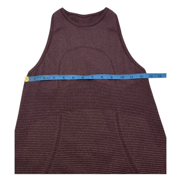 Lululemon Top Women 4 Maroon Run Swiftly Tech  Racerback Tank Athleisure Gym - Picture 4 of 6
